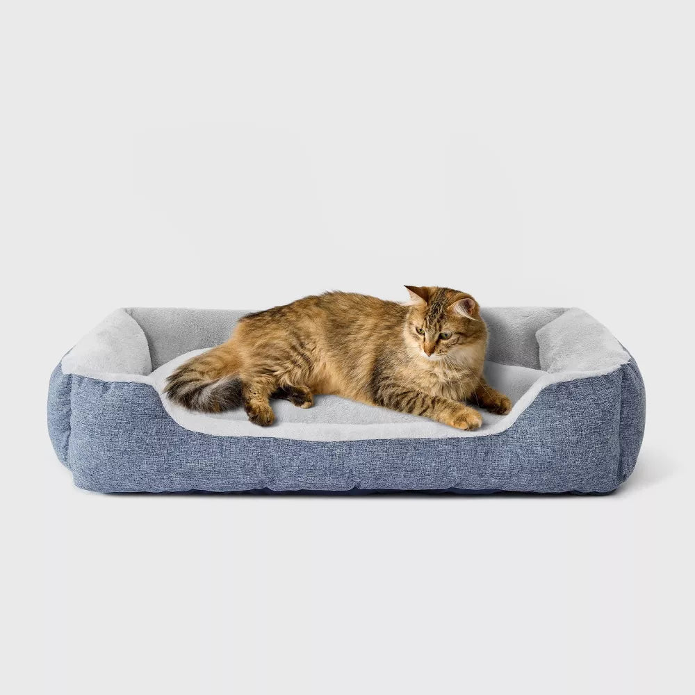 Large Basic Cuddler Bolster Pet Bed For Dogs & Cats