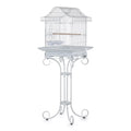 Wrought Iron Rolling Aviary Birdcage With Removable Cleaning Tray