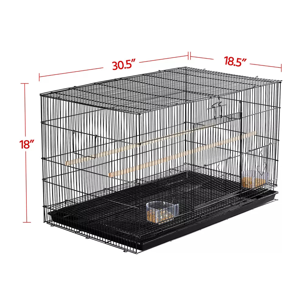 Spacious Flight Birdcage With Removable Tray