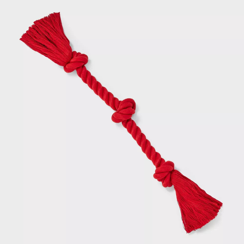 15 Inch Knotted Cotton Rope Dog Chew & Tug Toy
