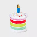 Birthday Cake Shaped Plush Dog Fetch Toy