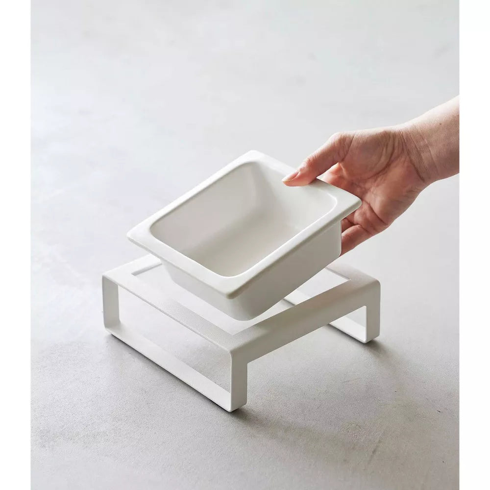 Elevated Square Pet Feeding Bowl