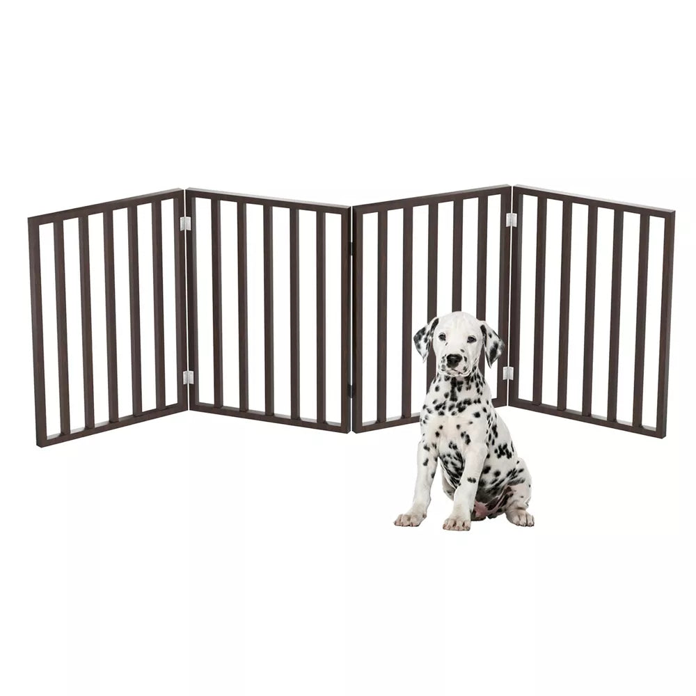 4-Panel Freestanding Foldable Indoor Pet Fence