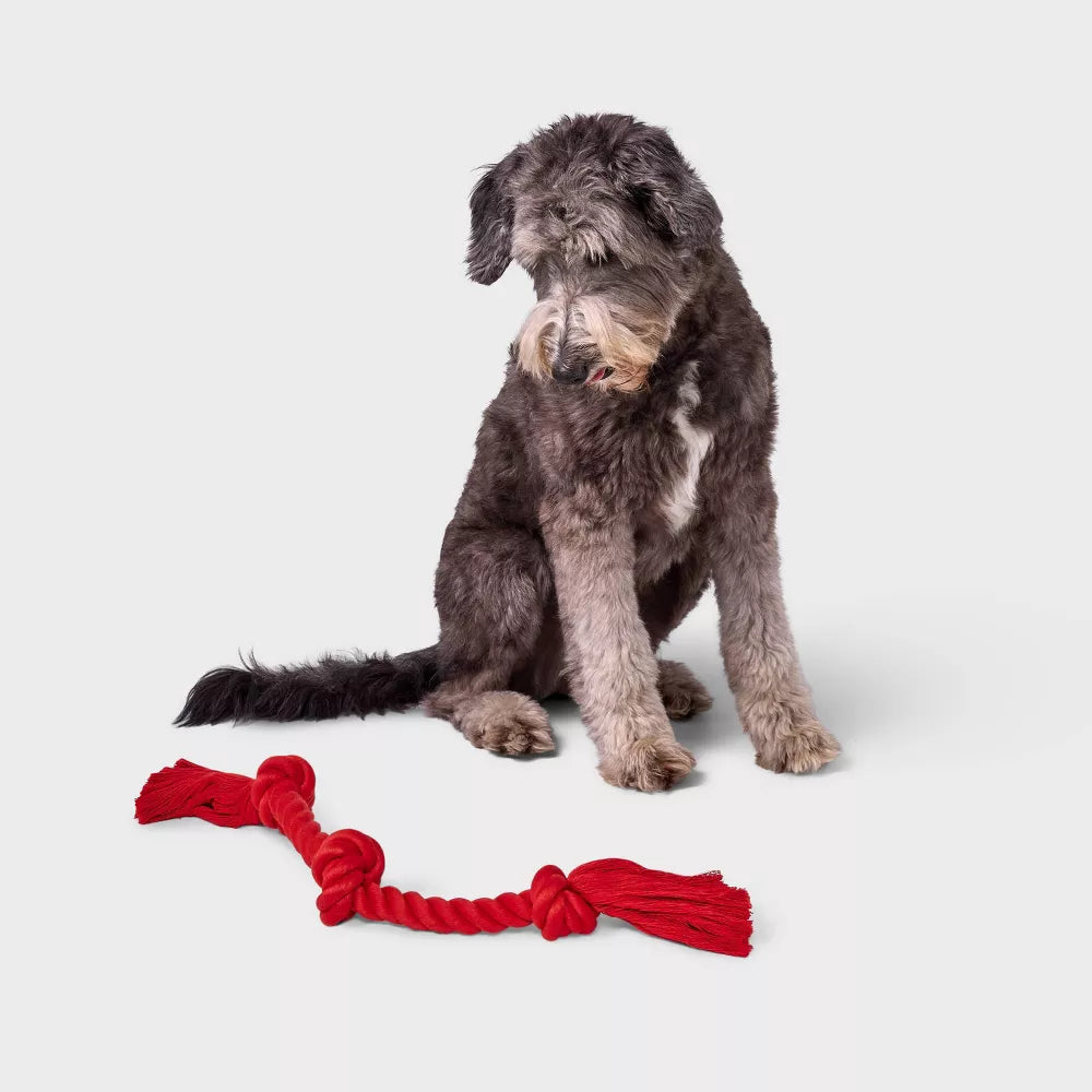 15 Inch Knotted Cotton Rope Dog Chew & Tug Toy