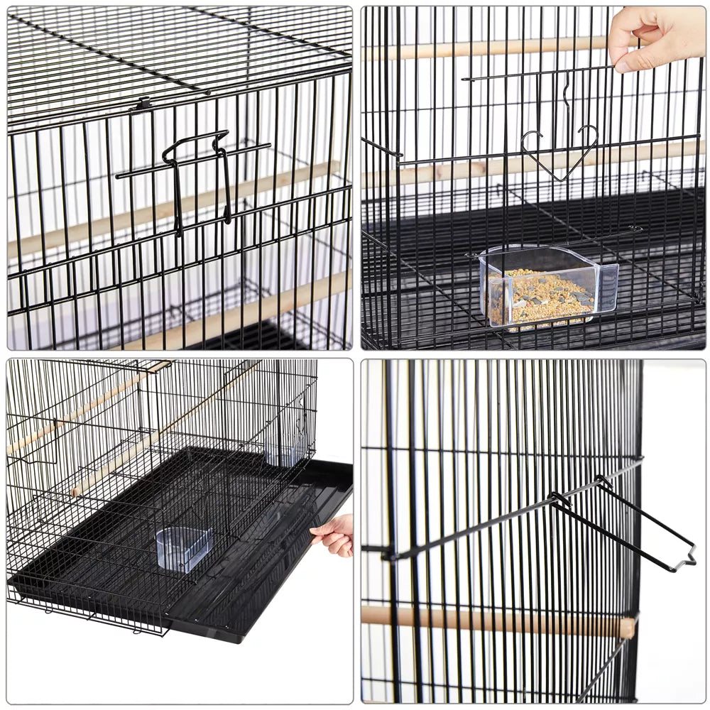 Spacious Flight Birdcage With Removable Tray