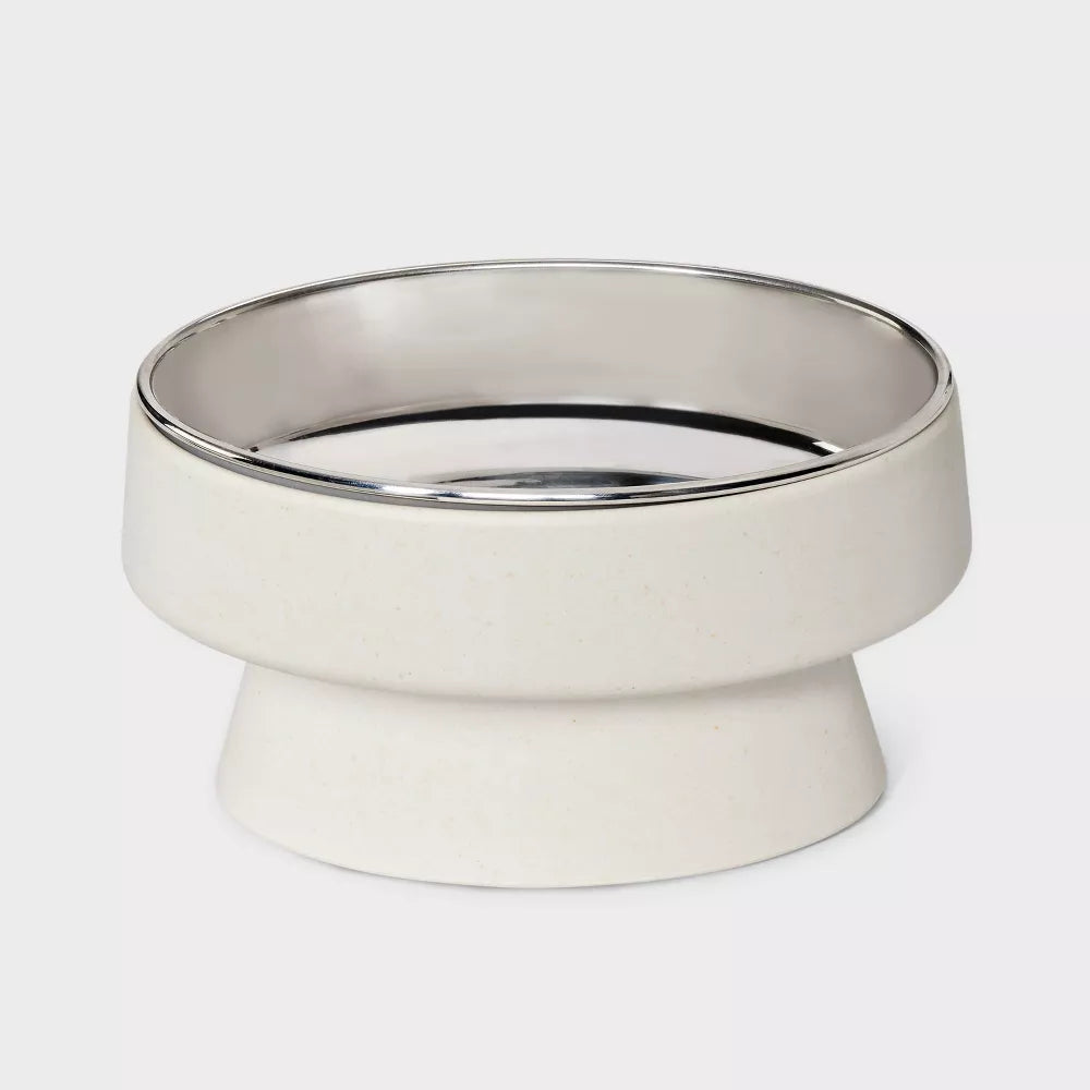 Heightened Dual-Pet Feeding Bowl